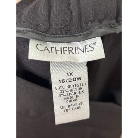 Catherine’s Women's Plus Stretch Comfort Black Pull On Capri Pants Size 1X 18/20 - Picture 7 of 7